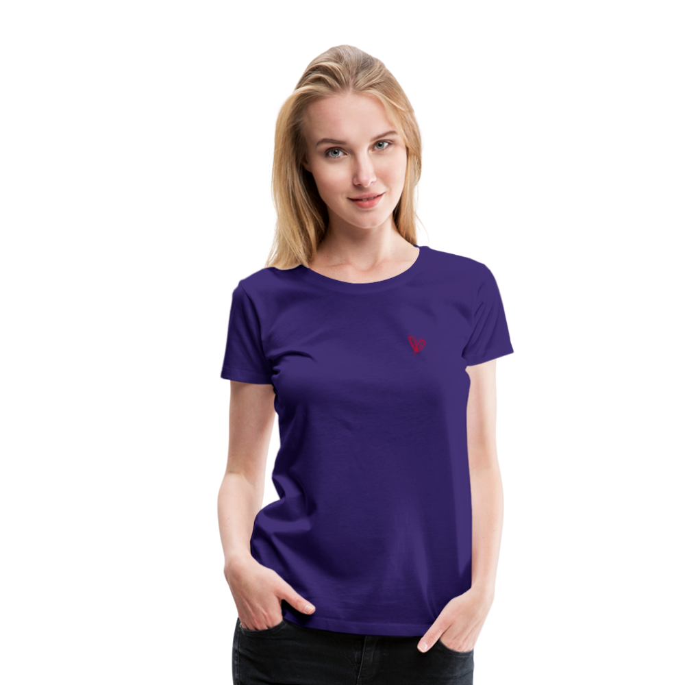 Maglietta Premium da donna | Spreadshirt | Collect Hearts - viola