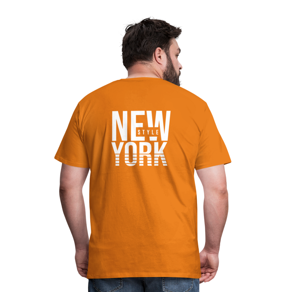 Maglietta Premium da uomo | Spreadshirt | New York Style - arancione