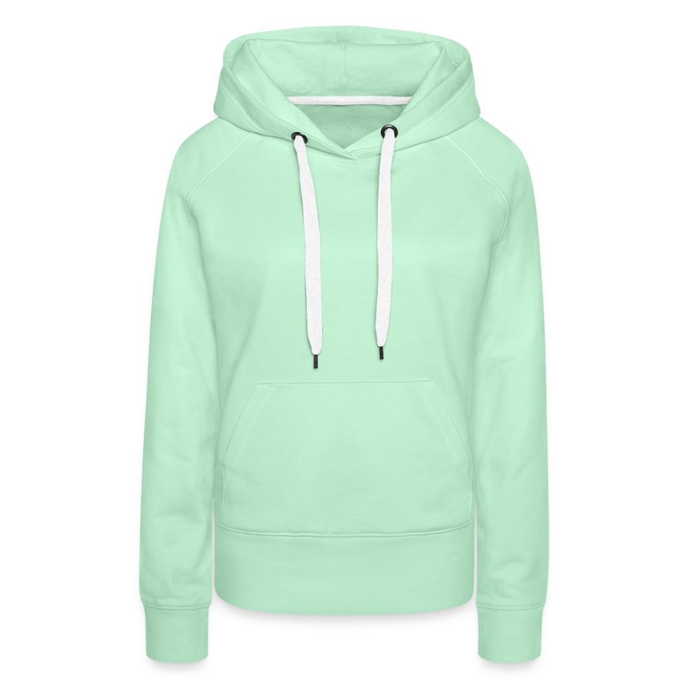 Felpa con cappuccio premium da donna | Personalizzabile - verde menta chiaro