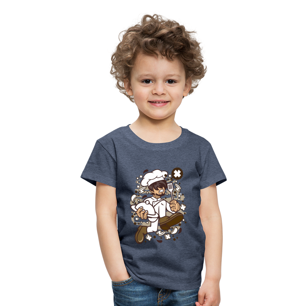 Maglietta Premium per bambini | Spreadshirt | Chef Running - bluastro