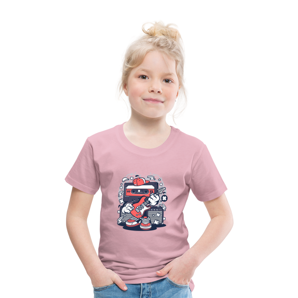 Maglietta Premium per bambini | Spreadshirt | Cassette Rockstar - rosa chiaro