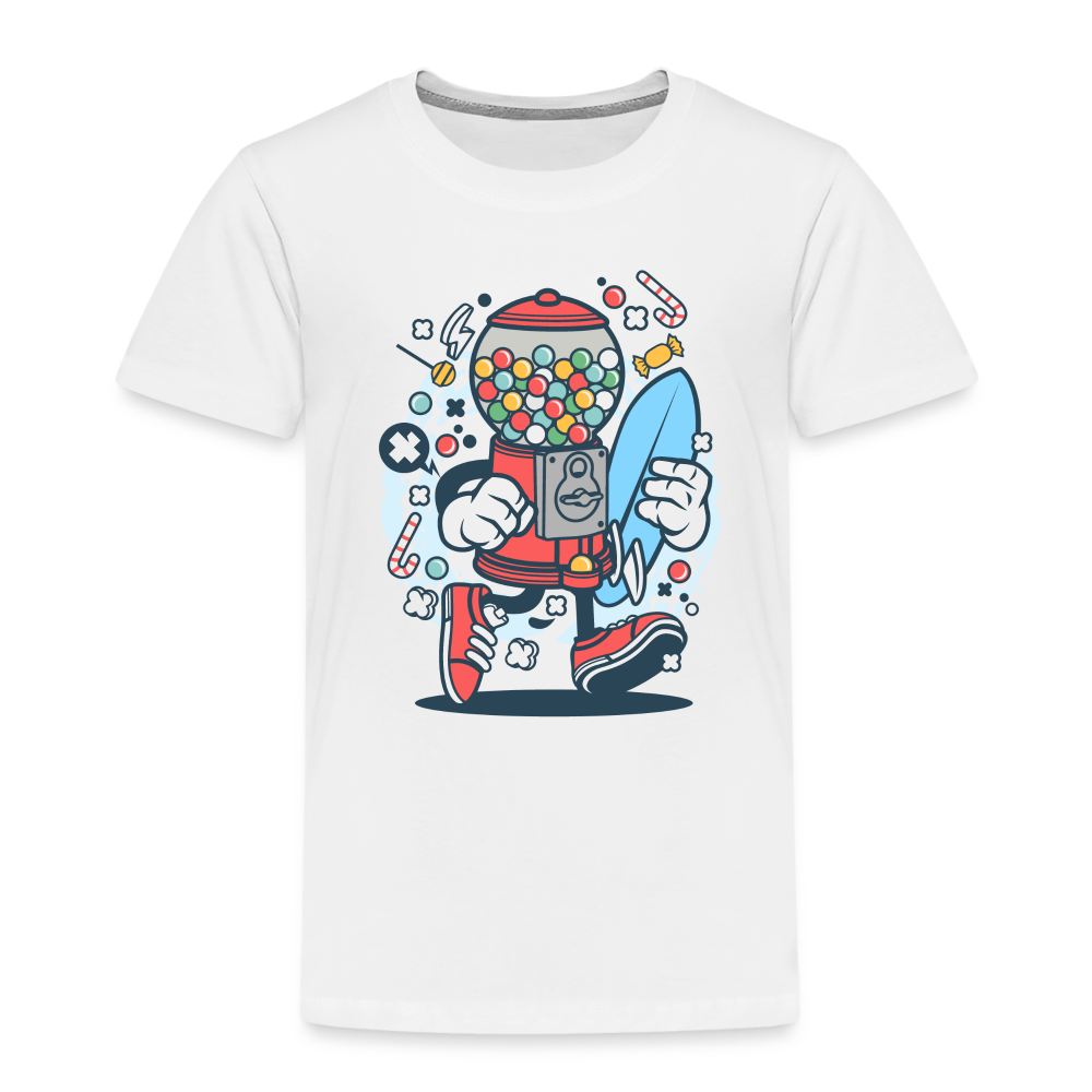 Maglietta Premium per bambini | Spreadshirt | Candy Machine Surfer - bianco