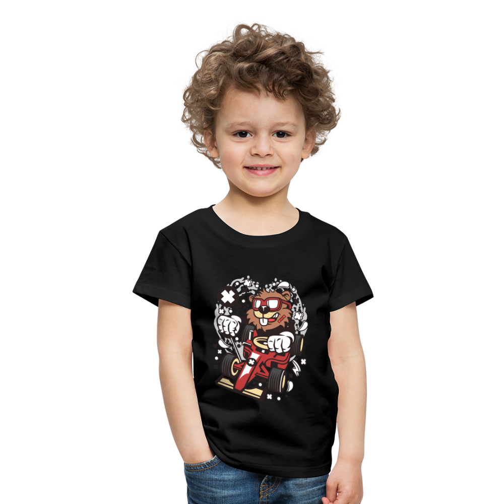 Maglietta Premium per bambini | Spreadshirt | Beaver Racer - nero