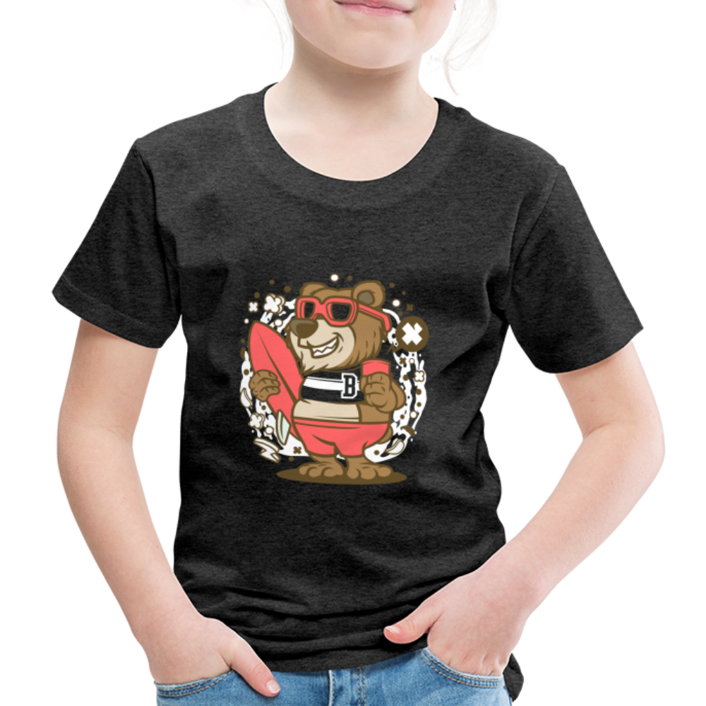 Maglietta Premium per bambini | Spreadshirt | Bear Surfing - antracite