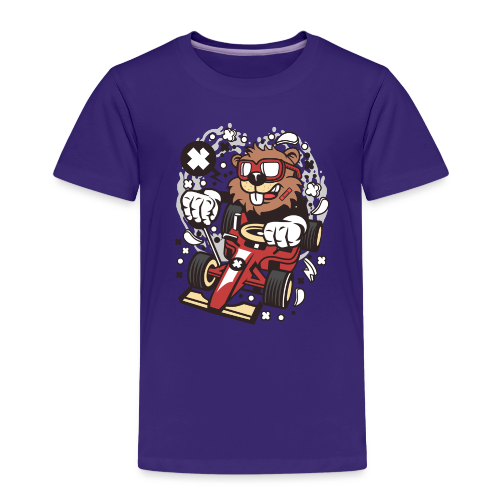 Maglietta Premium per bambini | Spreadshirt | Beaver Racer - viola