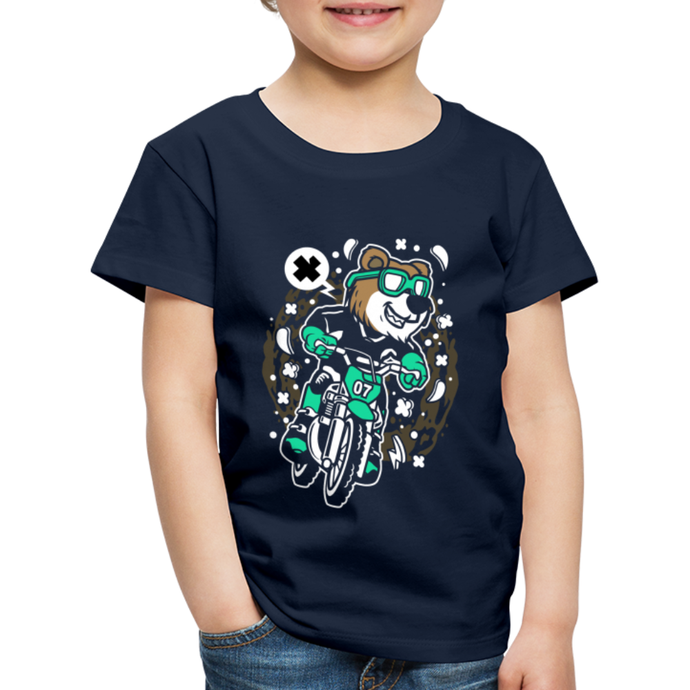 Maglietta Premium per bambini | Spreadshirt | Bear Motocross - navy