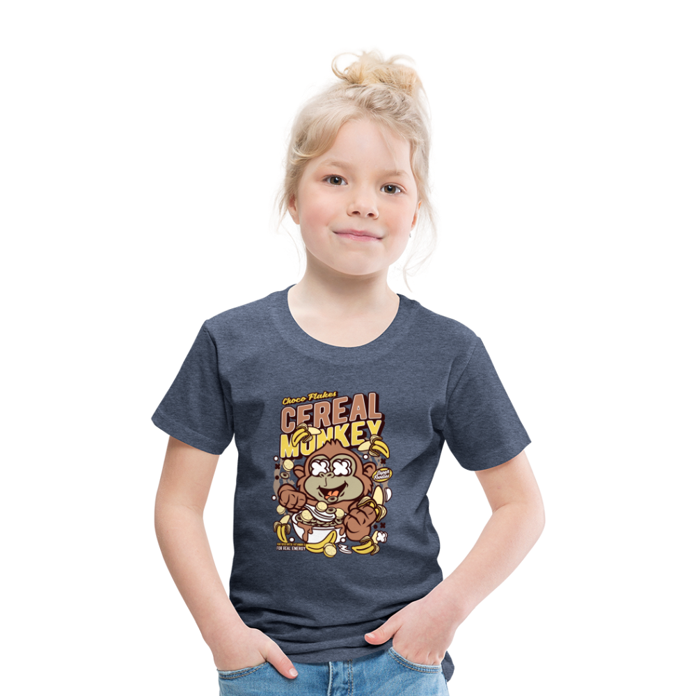 Maglietta Premium per bambini | Spreadshirt | Cereal Monkey - bluastro