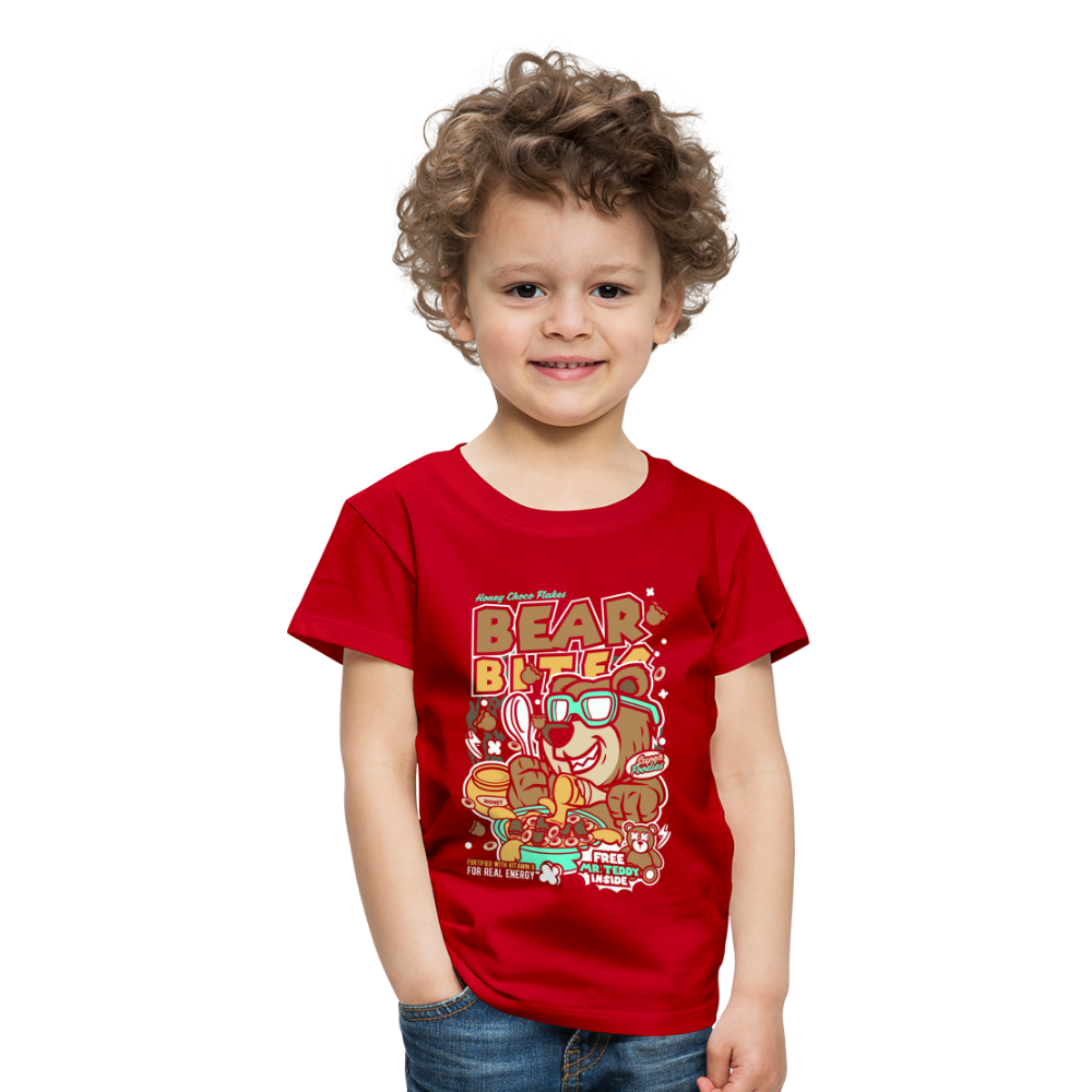 Maglietta Premium per bambini | Spreadshirt | Bear Bites - rosso