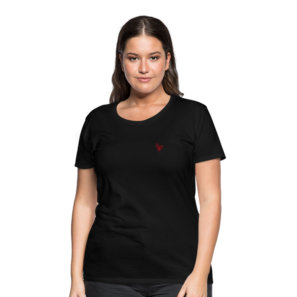 Maglietta Premium da donna | Spreadshirt | Collect Hearts - nero