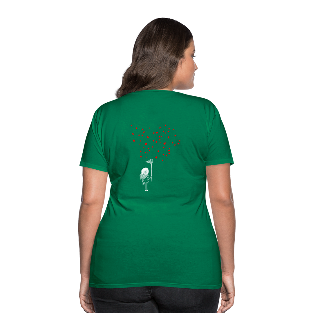 Maglietta Premium da donna | Spreadshirt | Collect Hearts - verde kelly