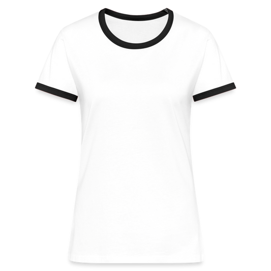 Maglietta Contrast da donna | Spreadshirt - bianco/nero