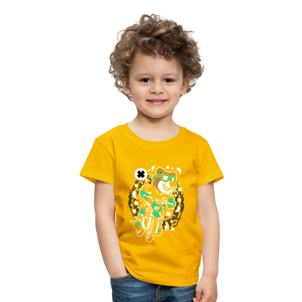 Maglietta Premium per bambini | Spreadshirt | Bear Motocross - giallo sole