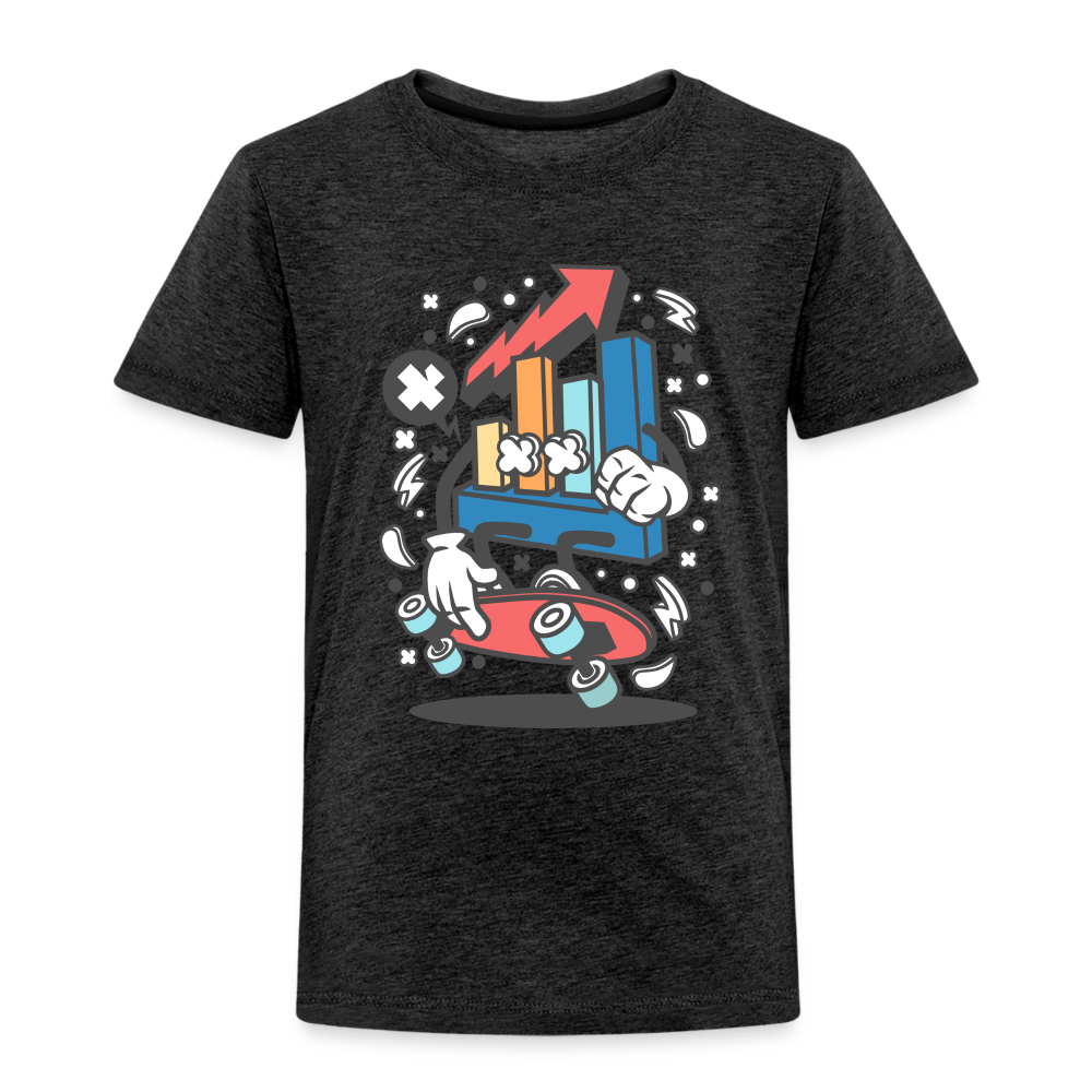 Maglietta Premium per bambini | Spreadshirt | Chart Skater - antracite