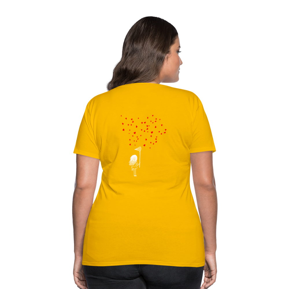 Maglietta Premium da donna | Spreadshirt | Collect Hearts - giallo sole