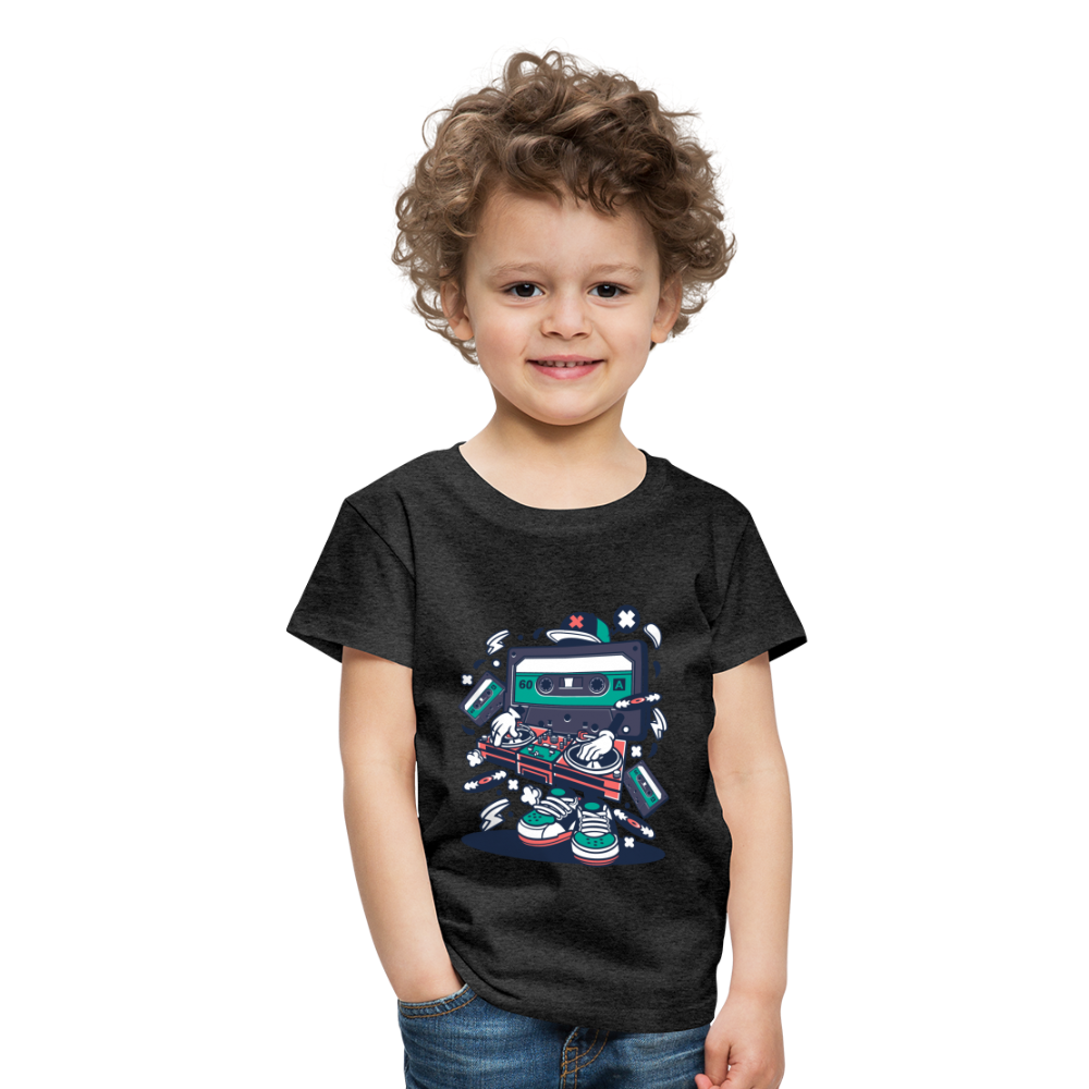 Maglietta Premium per bambini | Spreadshirt | Cassette Disk Jockey - antracite