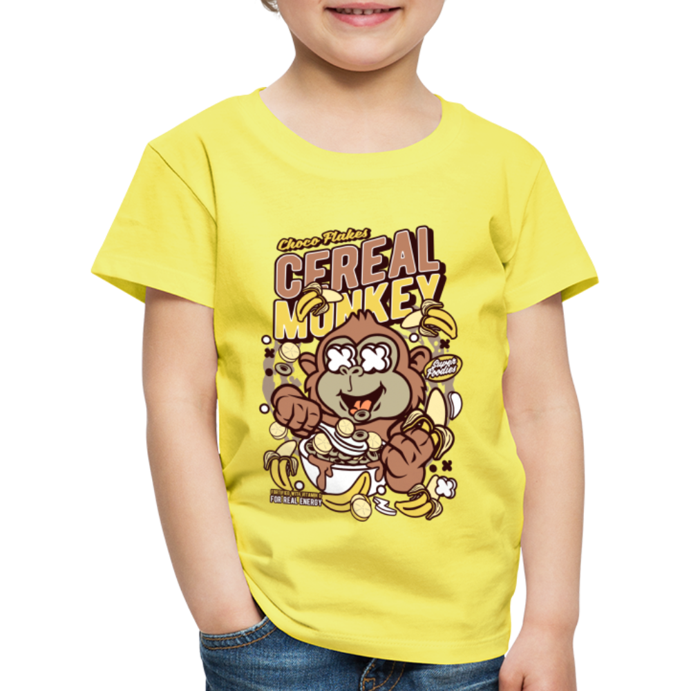 Maglietta Premium per bambini | Spreadshirt | Cereal Monkey - giallo