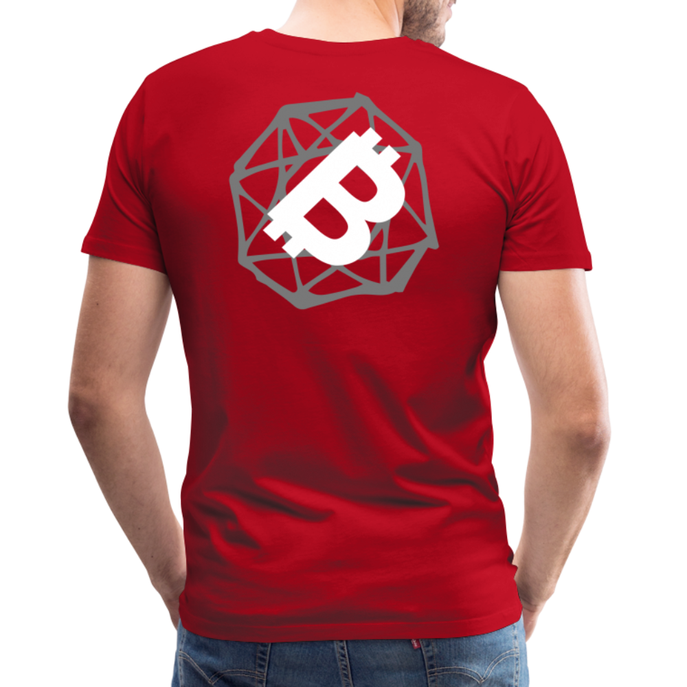 Maglietta Premium da uomo | Spreadshirt | BTC#1 - rosso