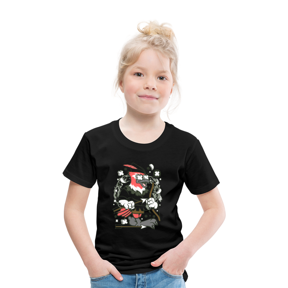 Maglietta Premium per bambini | Spreadshirt | Bird Robin - nero