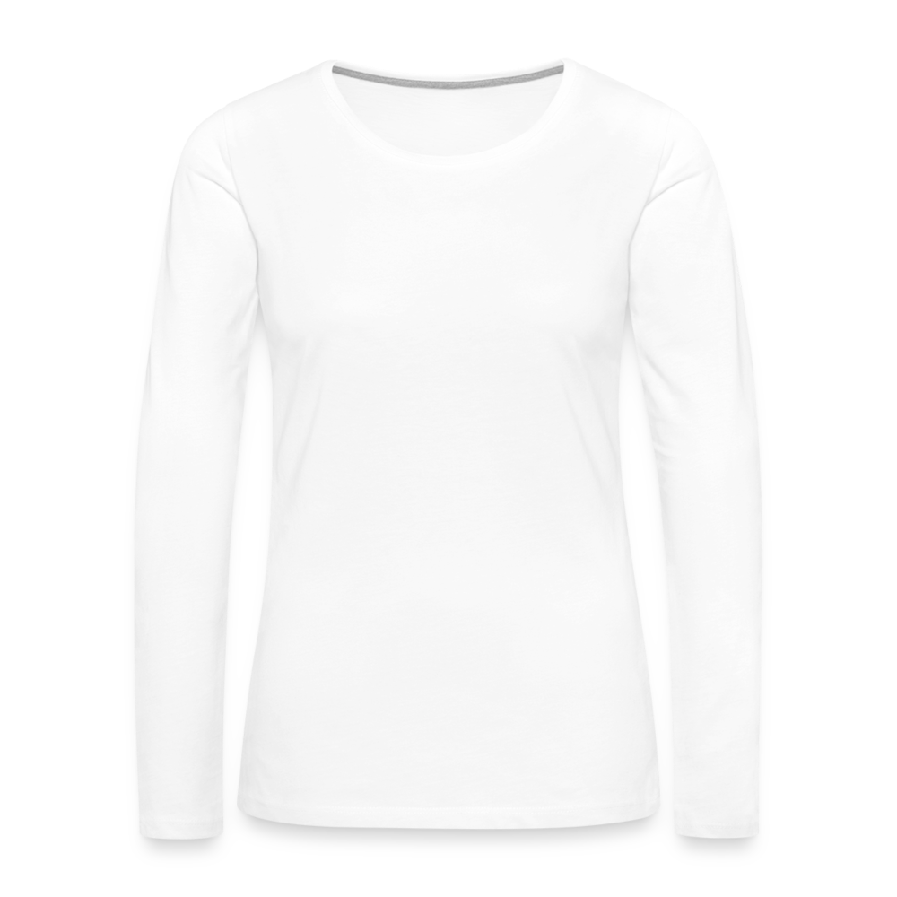 Maglietta Premium a manica lunga da donna | Spreadshirt - bianco