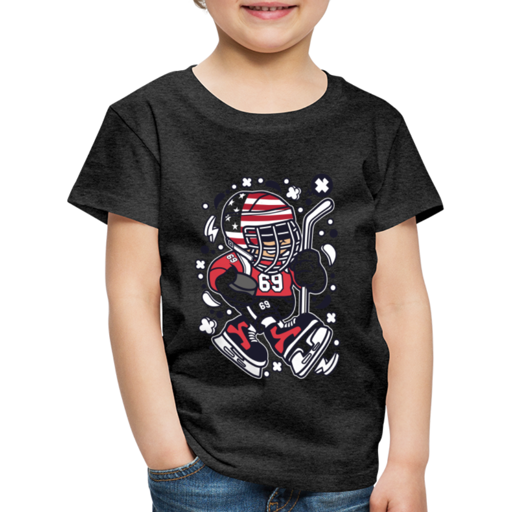 Maglietta Premium per bambini | Spreadshirt | American Hockey Kid - antracite