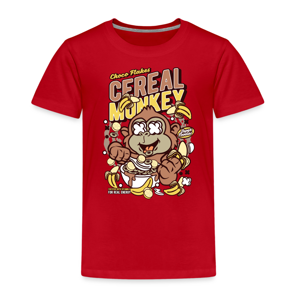 Maglietta Premium per bambini | Spreadshirt | Cereal Monkey - rosso