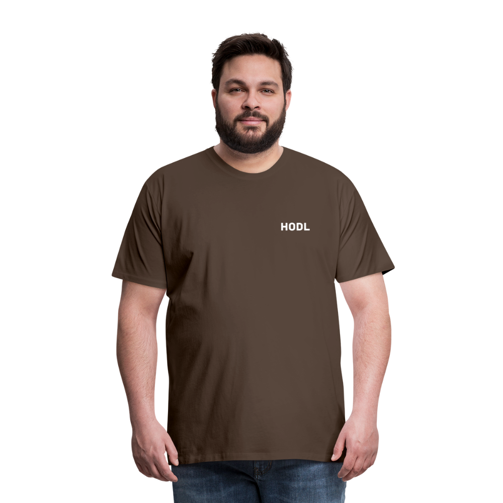 Maglietta Premium da uomo | Spreadshirt | BTC#1 - marrone nobile