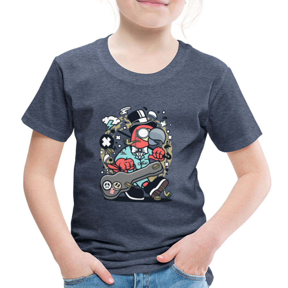 Maglietta Premium per bambini | Spreadshirt | Bird Guitarist - bluastro