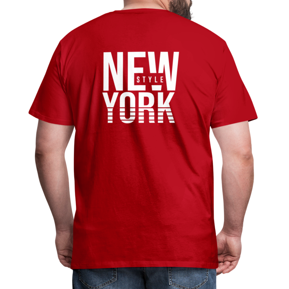 Maglietta Premium da uomo | Spreadshirt | New York Style - rosso