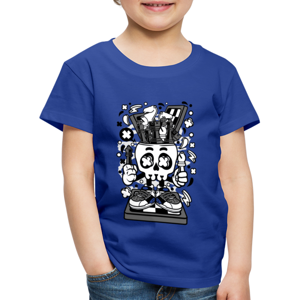 Maglietta Premium per bambini | Spreadshirt | Chess Skull - blue royal