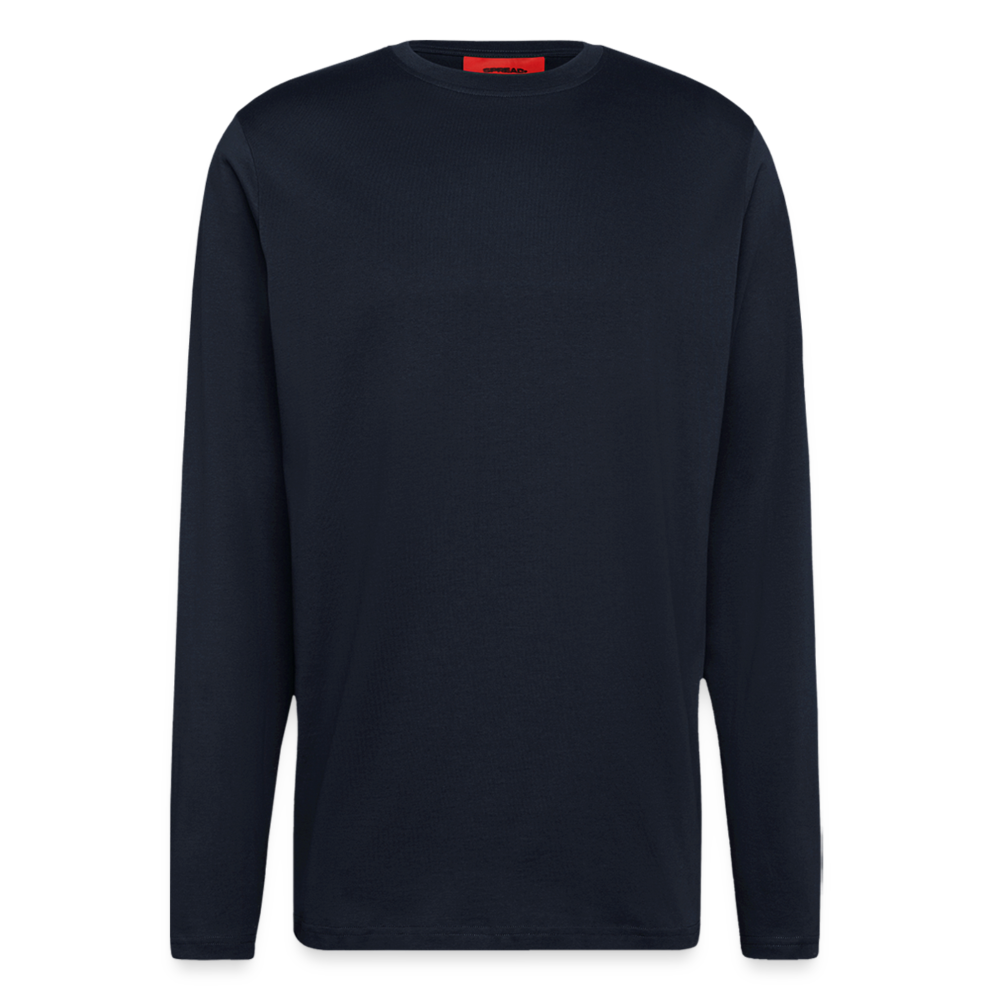 Maglia a maniche lunghe ecologica casual Made in UE | Spread - DARK NAVY