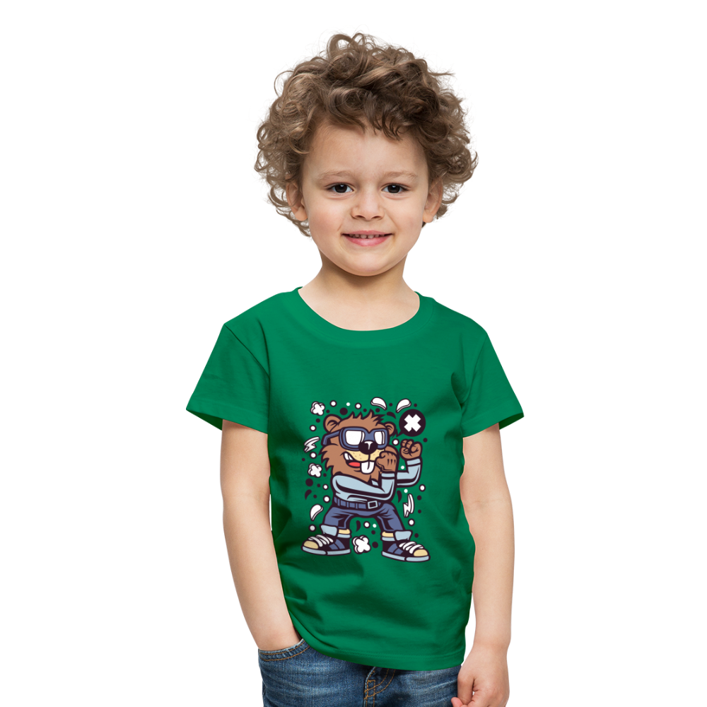 Maglietta Premium per bambini | Spreadshirt | Beaver Fighter - verde kelly