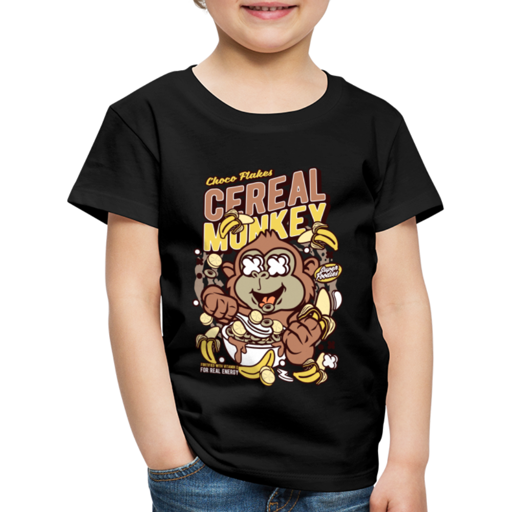 Maglietta Premium per bambini | Spreadshirt | Cereal Monkey - nero