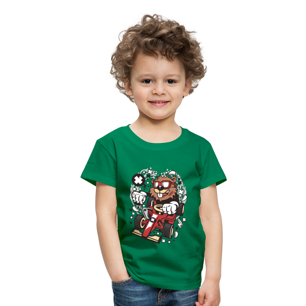 Maglietta Premium per bambini | Spreadshirt | Beaver Racer - verde kelly