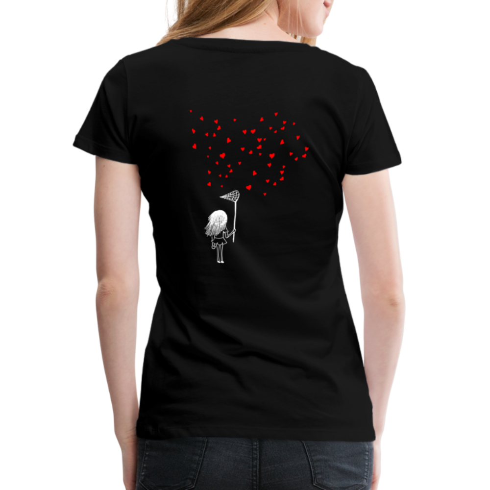 Maglietta Premium da donna | Spreadshirt | Collect Hearts - nero