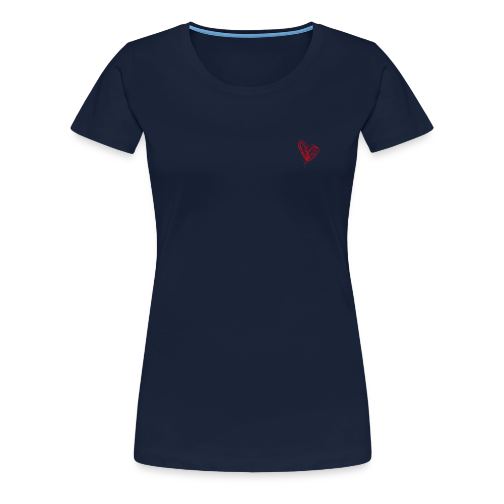 Maglietta Premium da donna | Spreadshirt | Collect Hearts - navy