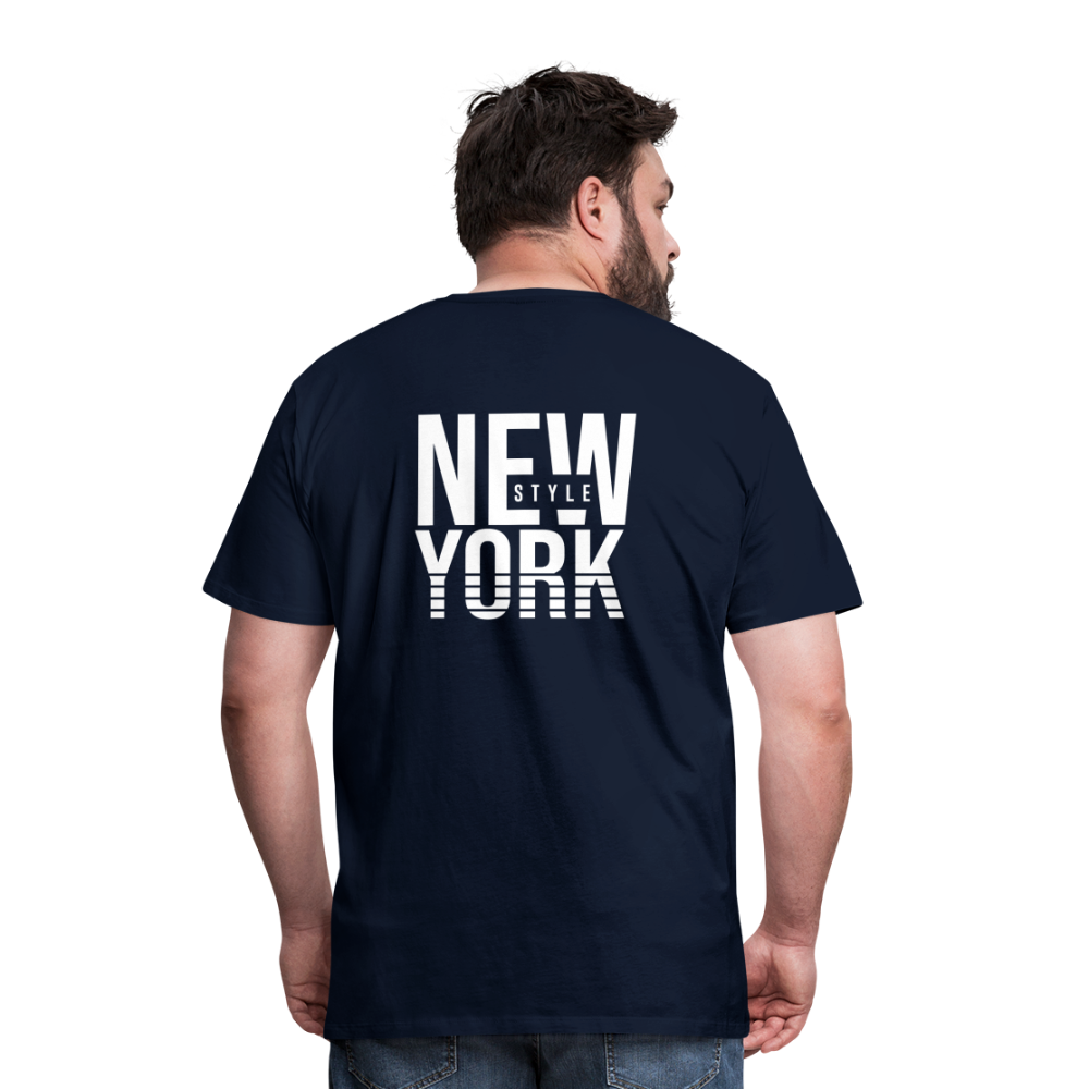 Maglietta Premium da uomo | Spreadshirt | New York Style - navy