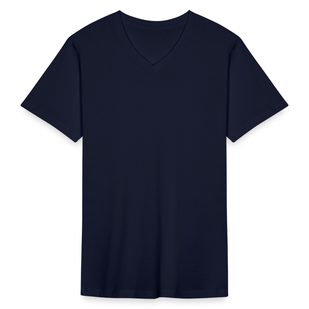 T-shirt ecologica da uomo con scollo a V di Stanley & Stella - navy