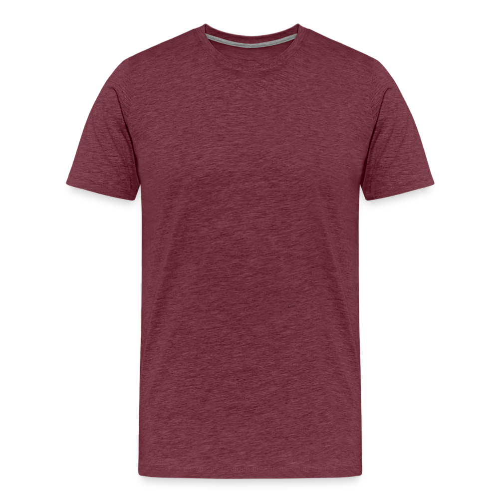 Maglietta Premium da uomo | Spreadshirt | Mono Loco - rosso bordeaux melange