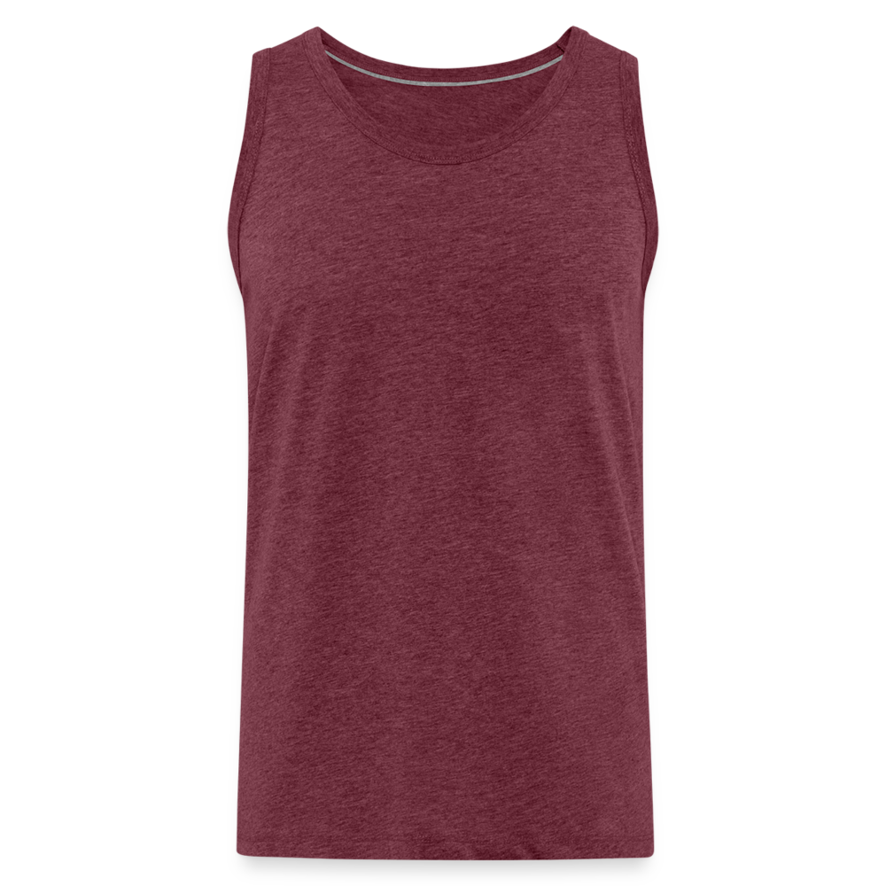 Canotta premium da uomo | Spreadshirt - rosso bordeaux melange