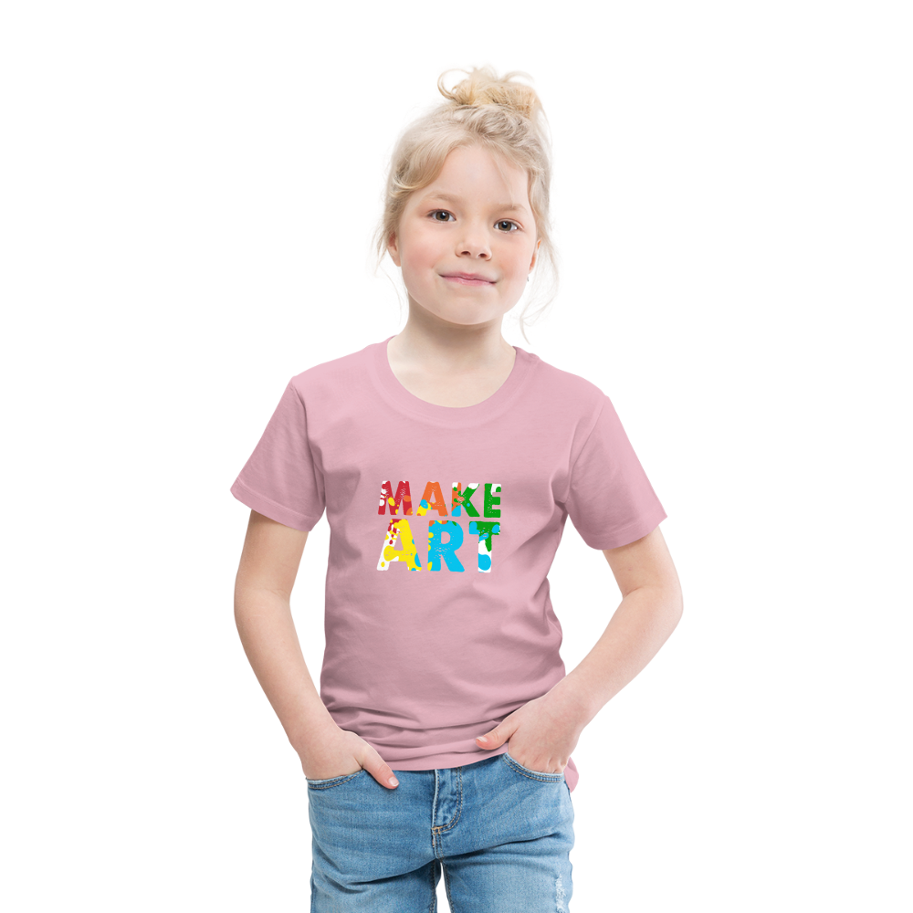 Maglietta Premium per bambini | Spreadshirt | Make Art - rosa chiaro