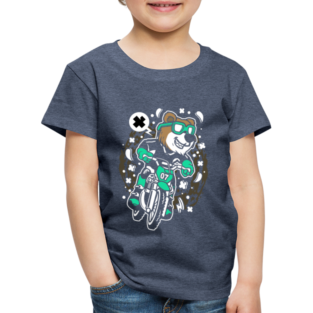 Maglietta Premium per bambini | Spreadshirt | Bear Motocross - bluastro