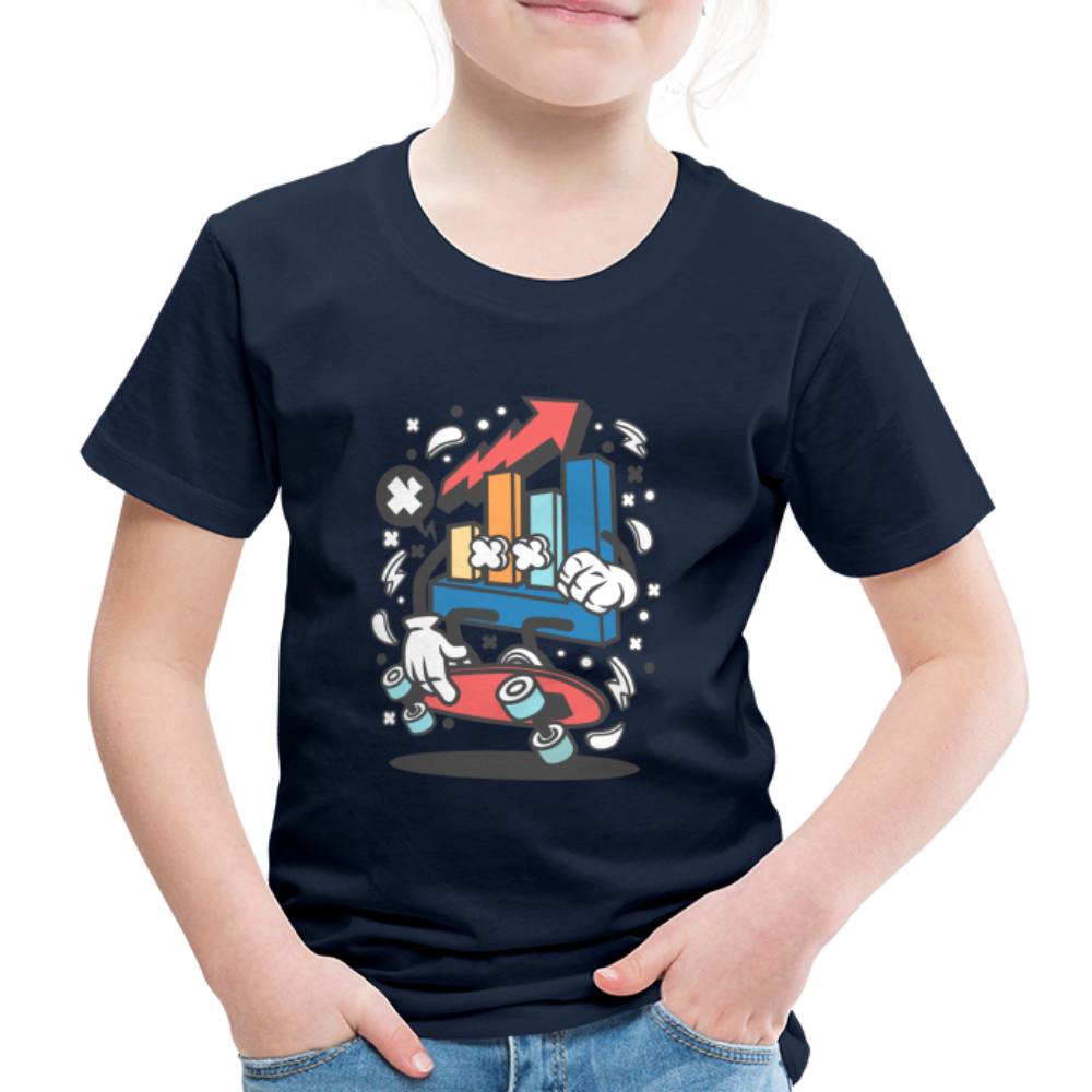 Maglietta Premium per bambini | Spreadshirt | Chart Skater - navy