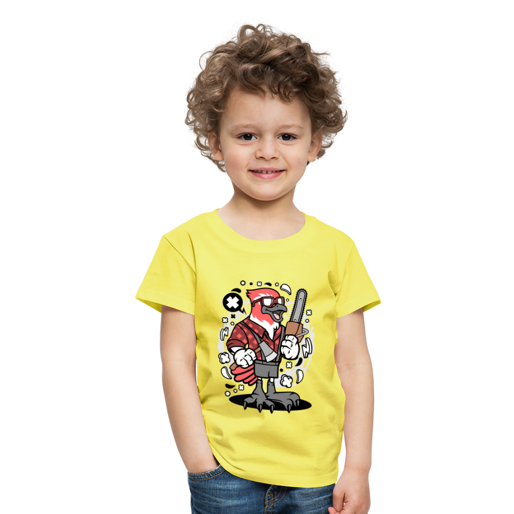 Maglietta Premium per bambini | Spreadshirt | Bird Lumberjack - giallo