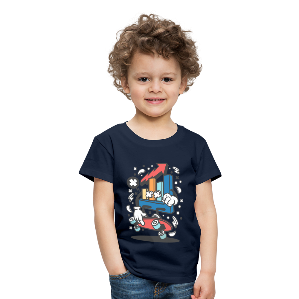 Maglietta Premium per bambini | Spreadshirt | Chart Skater - navy