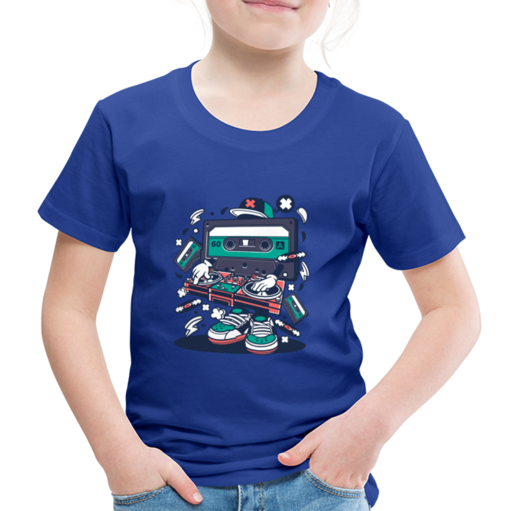 Maglietta Premium per bambini | Spreadshirt | Cassette Disk Jockey - blue royal