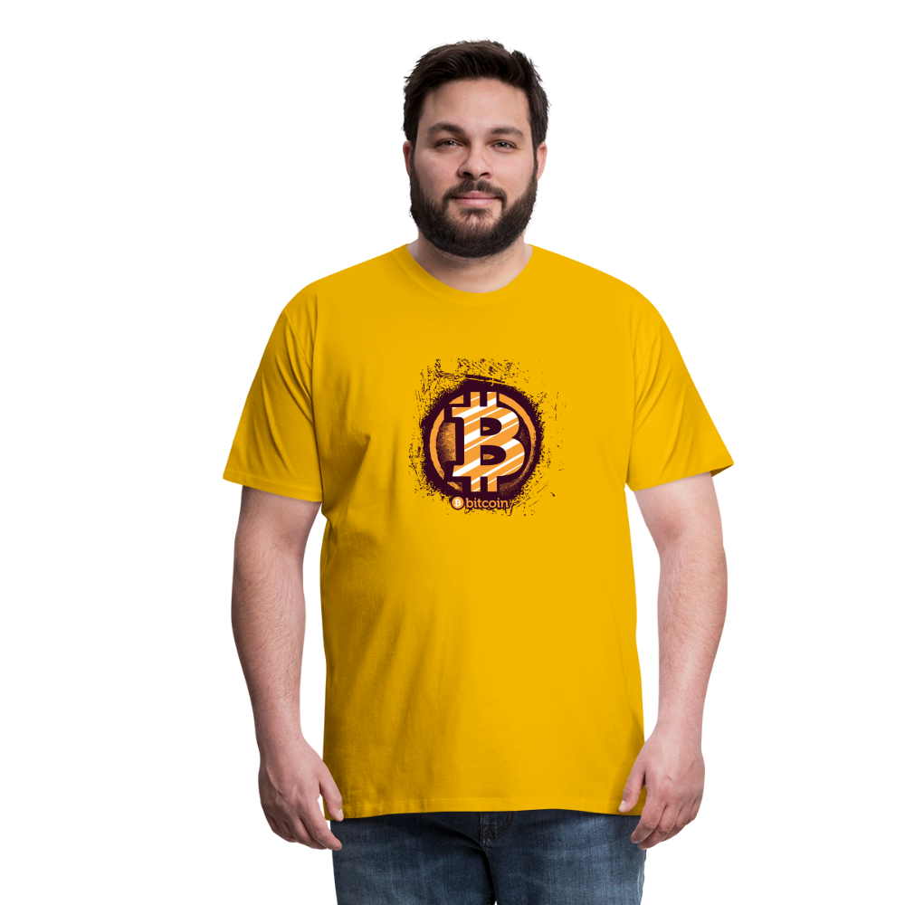 Maglietta Premium da uomo | Spreadshirt | BTC #1 - giallo sole