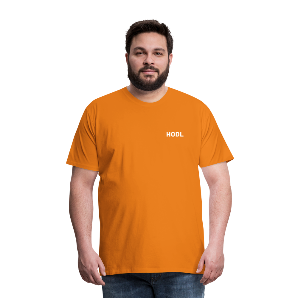 Maglietta Premium da uomo | Spreadshirt | BTC#1 - arancione