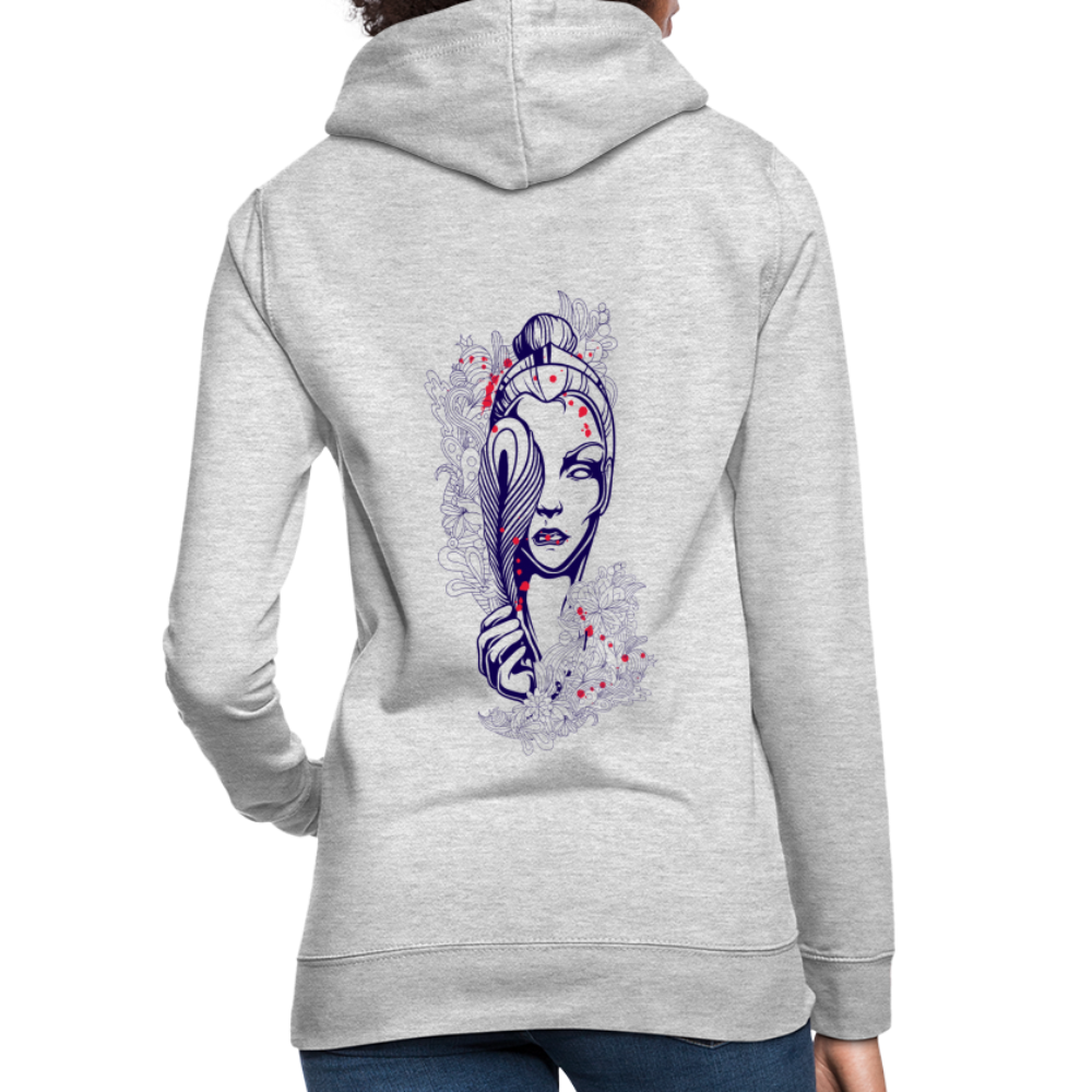 Felpa con cappuccio da donna | AWDis | Woman Feather - grigio chiaro melange