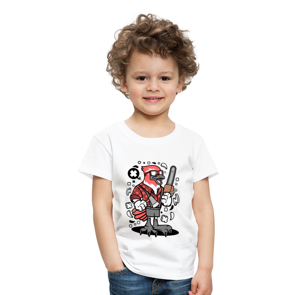 Maglietta Premium per bambini | Spreadshirt | Bird Lumberjack - bianco