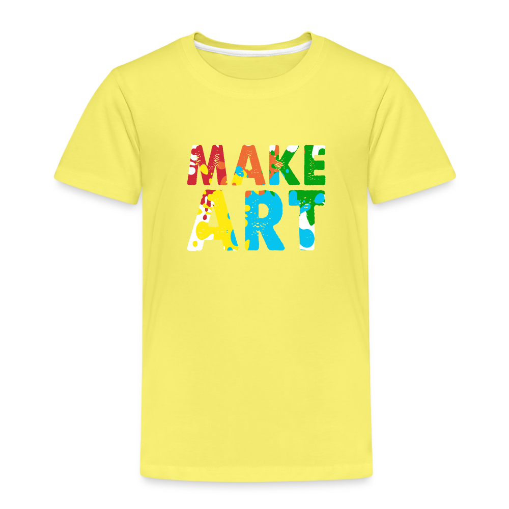 Maglietta Premium per bambini | Spreadshirt | Make Art - giallo